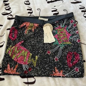 STUNNING Rockstar Sequin Skirt Nicole Miller Skirt NEW with tags
